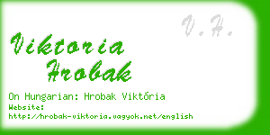 viktoria hrobak business card