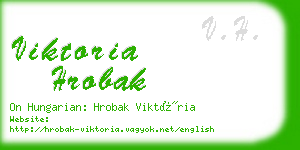 viktoria hrobak business card